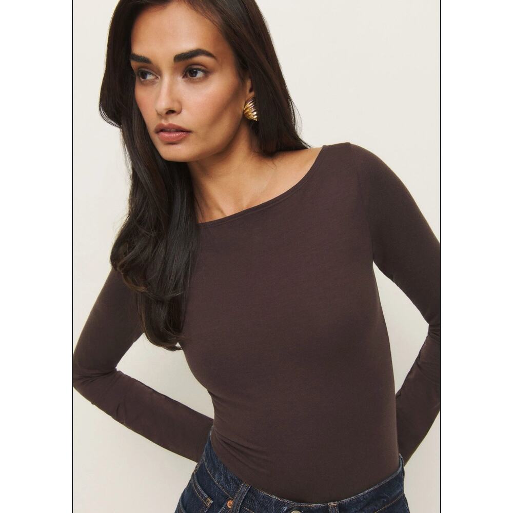 Reformation Women's Knit Top Tee Wifey Size M NWT